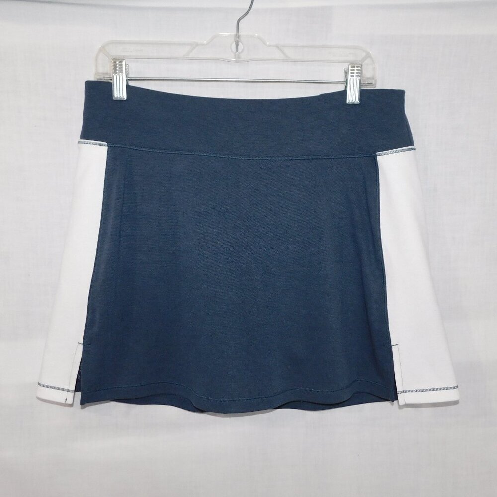 LOLE Gray White Cross Court Skort skirt with shorts Tennis Golf Womens L